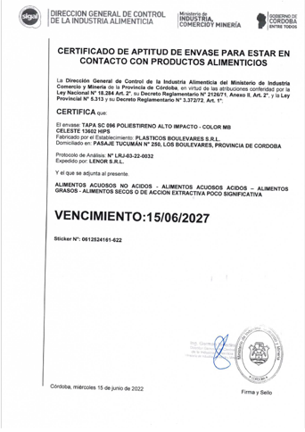 Tapa SC096 PS Celeste