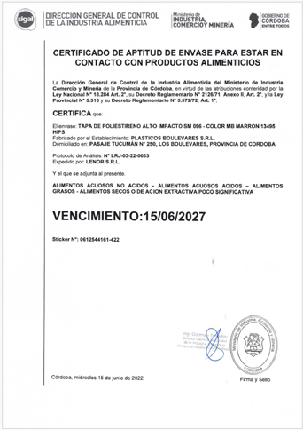 Tapa SM 096 PS Marrón