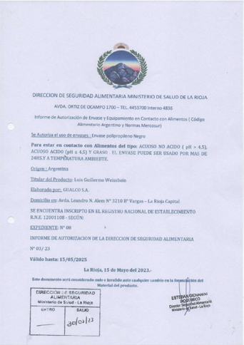 Envase Polipropileno Negro