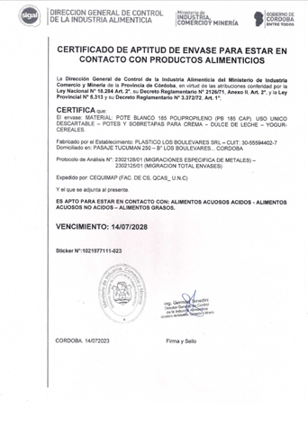 PP Blanco Uso Único